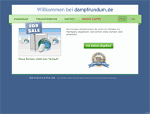 Tablet Screenshot of dampfrundum.de